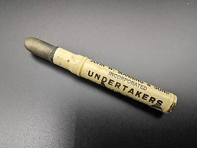 Vintage Bullet Pencil Advertising John W Manning Sons Undertakers Louisville KY • $7