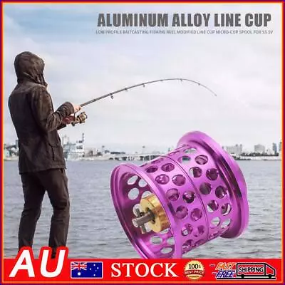 Low Profile Casting Fishing Reel Modified Line Cup For DAIWA Steez (Purple) • $24.19