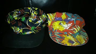 Vintage Miller High Life Hawaiian Snapback Hat Captain Morgan Summer Lot • $34.11