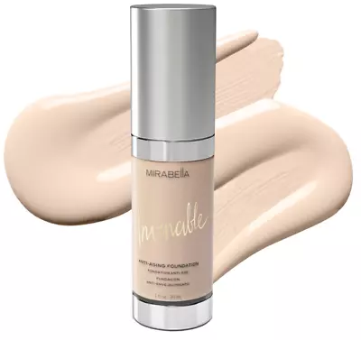 *New* Mirabella Invincible Anti-Aging HD Liquid Foundation 0 Porcelain 1 Fl. Oz • $22