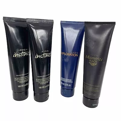 AFTER SHAVE CONDITIONER Avon Instinct Mesmerize Exploration Men SEALED LOT Of 4 • $29.99