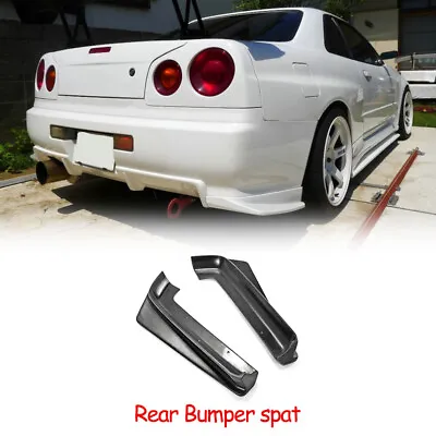 For Nissan Skyline R34 GTR HSM Style FRP Unpainted Rear Bumper Spat Exterior Kit • $220