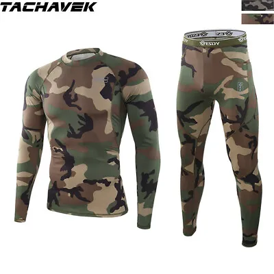 ESDY Thermal Warm Underwear Tight Men's Long Johns Soft Outdoor Sports Sets Camo • $28.49