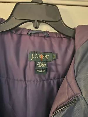 J Crew Mens Womens Medium Ghostnet Navy Blue Winter Jacket Coat • $8