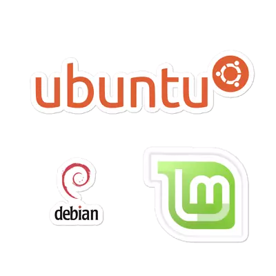 Linux Sticker Pack Ubuntu Linux Mint Debian Vinyl Stickers • $3.99