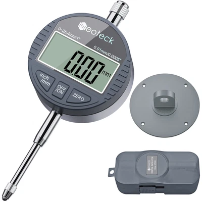 £21.55 • Buy Neoteck Digital Dial Indicator 0.01mm Probe DTI Test Gauge Range 0-25.4mm/1''