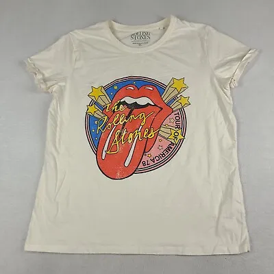 The Rolling Stones T Shirt Size XL Graphic Tee Logo Casual Adult Womens Rock • $9.80