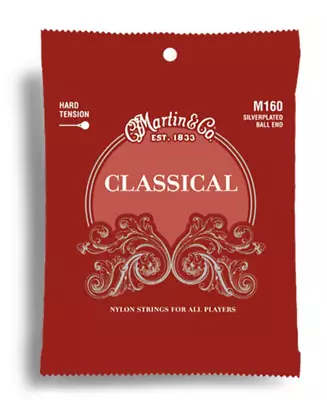 Martin Classical Nylon/Silver Hard Tension Ball End String Set (28-43) • $14.99