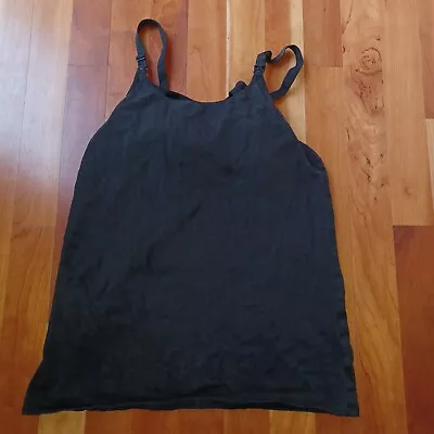 $17.49 • Buy Gilligan & O'Malley Nursing Tank Top Medium Black Maternity Women Shirt Cotton