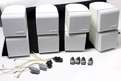 (4)  Bose Double Cube Jewel Speakers -RCA Input W/OEM And New Adapters-TESTED • $68.99