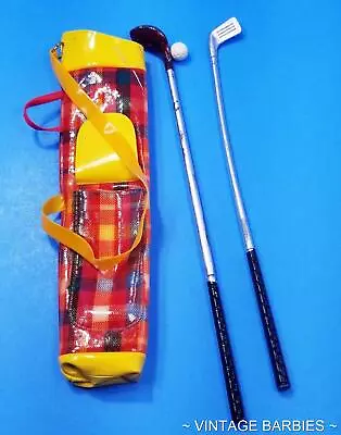 Vintage Barbie Doll Golfing Greats #3413 Golf Bag & Clubs ~ 1970's • $18.99