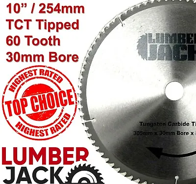 TCT Circular Saw Blade 254mm Fits 10  Bosch Dewalt 60 Tooth Blades For Wood • $44.52