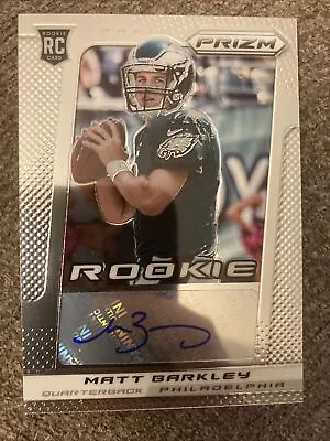 2013 Panini Prizm Auto Matt Barkley #268 Rookie Auto Eagles USC RC • $0.99