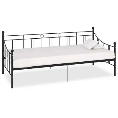 Daybed Frame Black Metal 90x200  K9Y4 • £150.99