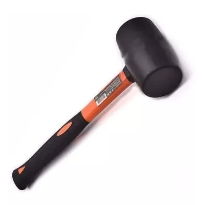 Rubber Mallet Hammer 8 Oz Durable Ecofriendly Rubber Hammer Head For Camping Flo • $13.05