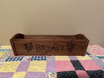 Handmade Country Farmhouse Rustic Wooden Bread Tray Box Holder 17 3/4  Long • $40