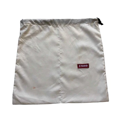 $8.40 • Buy STAUD White Shoe Dust Bag Cover 13.75  X 14  Ties