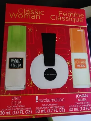 Coty 3pc  For The Classic Woman  Cologne Gift Set For Woman Vanill • $14