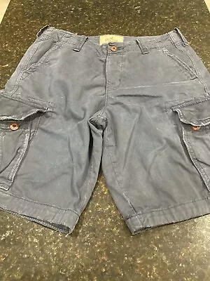 Hollister Men's Cargo Shorts Size 31 NWOT Navy With Lots Of Pockets • $35