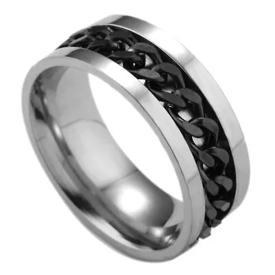 Fashion Wedding Design Stainless Steel Exquisite Jewelry Ring Gift Women Men  • $1.39