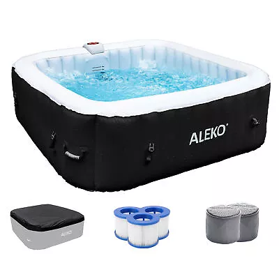 ALEKO Inflatable Improved Version 6 Prs Hot Tub 265 Gallon Up To 130 Bubble Jets • $449