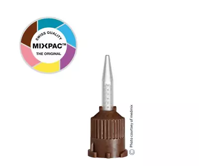 Original Medmix Mixpac T-Mixer Brown Natural Element Pack Of 25 Free II Ship • $35.99