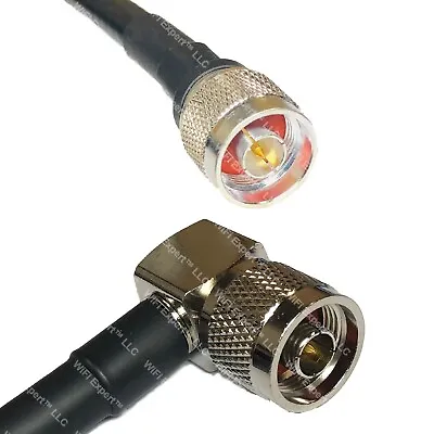 LMR400UF N MALE To N MALE ANGLE Coaxial RF Cable USA-Ship Lot • $32.13