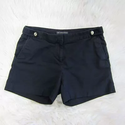 Brooks Brothers 346 Navy Blue Textured  Shorts Anchor Button Size 8 5  Inseam • $16