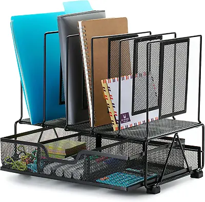 Mesh Desk Organizer With Drawer Office Desk Organizers And Accessories • $25.06