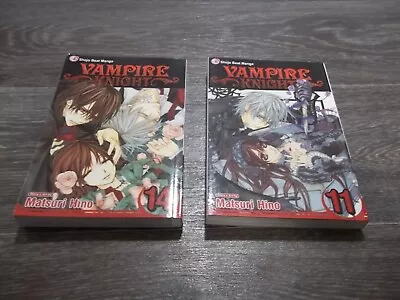 VAMPIRE KNIGHT Volume 11 - 1ST EDITION + Volume 14 2ND ED -manga By Matsuri Hino • £3.49