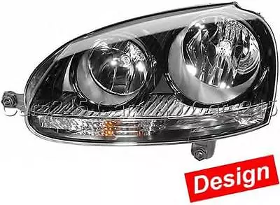 HELLA VW Golf Mk5 Jetta Mk3 2004- Black Headlights SET Left Right • $389.65