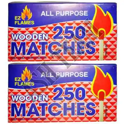 $8 • Buy 2 Boxes Wooden Matches 2  Long Match Home Kitchen Outdoor Camping Strike Flames