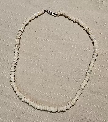 Vintage Puka Shell Necklace 18” Long With Hook & Eye Closure 30 Grams • $85