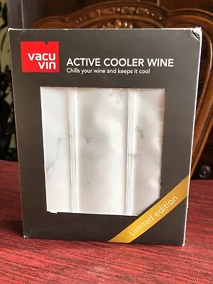 Vacu Vin Rapid Active Ice Wine Alcohol Cooler Portable Marble Ltd Edition NIB • $15