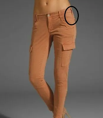 £64.99 • Buy J BRAND Womens Trousers Houlihan Skinny Fit Orange Size 28W 1229VK120 