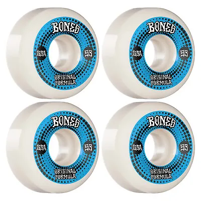 Bones Skateboard Wheels 53mm OG Formula V5 Sidecut 100A White • $27.95