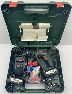£69.95 • Buy Bosch PSB 18 Li-2 Cordless 18v Ergonomic Combi Drill W/2x Batteries+Charger+Case