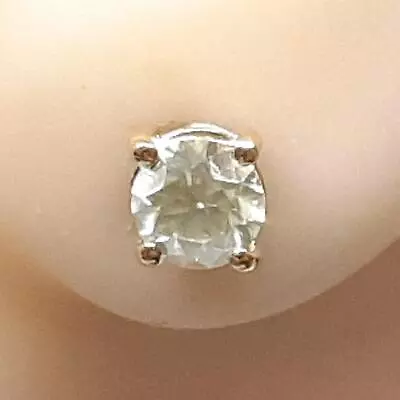 $5000 Genuine .64ctw J-L SI2-I2 Diamond Solid 14K Yellow Gold Stud Earrings • $0.99