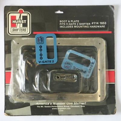 $449.95 • Buy HURST USA Vintage Drag Race 4 Speed Vertical Gate V Gate 2  Boot Kit 1141653 NEW