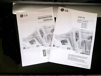 Lg Lcd Tv Information Manual & Owners Manual Only  (no Tv Included)  • £7.99