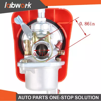 Labwork Stroke Bike Engine Red Carburetor For 80cc Bicycle Motorized Engine Kit • $13.69