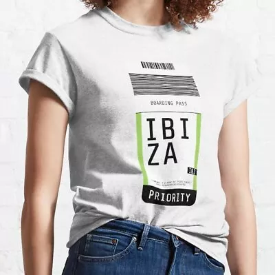 Ibiza Boarding Pass IBZ Classic T-Shirt • $20.99