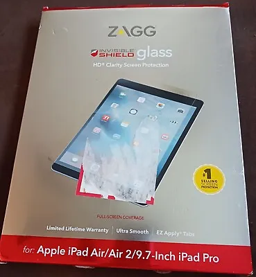 $8 • Buy ZAGG InvisibleShield Glass Screen Protector 9.7 Inch IPad Pro, IPad Air 2, Air