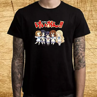 K-On Anime Cartoon Music Series Logo Men's Black T-Shirt Size S-5XL • $15.99