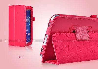 Red Flip Leather Case Cover For New Samsung Galaxy Tab A  8.0  T350 • $9.99