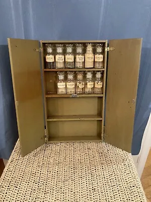 Vintage (1960’s) John Wagner & Sons 4-shelf Spice Rack W/ 11 Original Bottles • $39.75