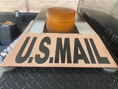 Vintage USPS Mail Carrier Postal Service Car Topper Sign Light Delivery • $135