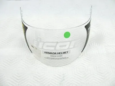 Icon Airmada Motorcycle Full Face Helmet Shield Clear Small 0130-0476 • $34.99