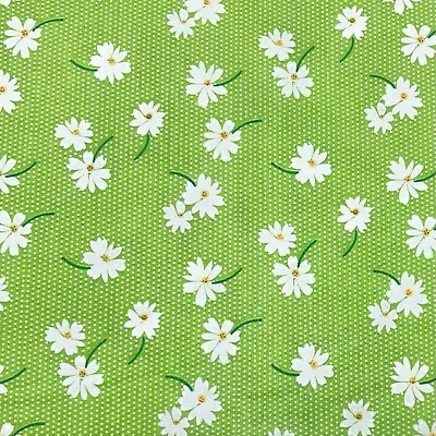 Fabric Fat Quarter 50 X 55cm Material Sewing Patchwork Crafts Daisy Flower • £3.49