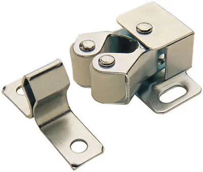 Roller Catch Cabinet Cupboard Door Latch Twin Double Catches Caravan Boat Screws • £2.69